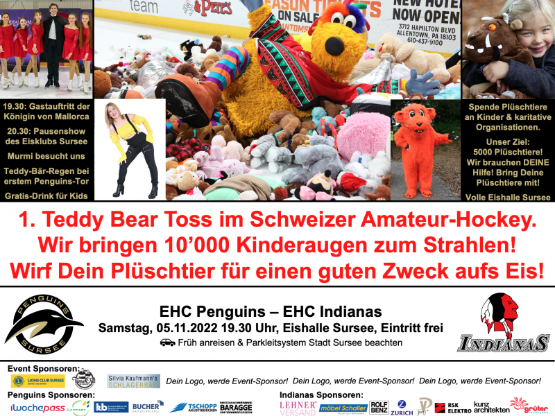 Teddy Bear Toss 05.11.2022: Murmi & die Königin von Mallorca sind neu auch dabei am 05.11.2022!