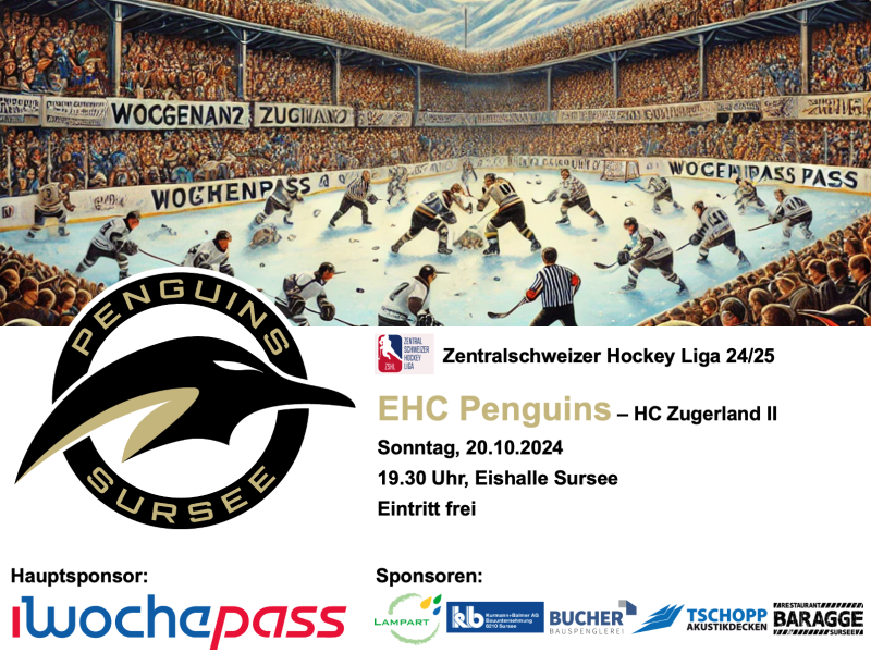 EHC Penguins - Zugerland II, 20.10.2024, Eishalle Sursee