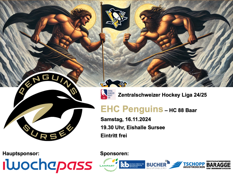 EHC Penguins Sursee - HC 88 Baar, 16.11.2024, Eishalle Sursee