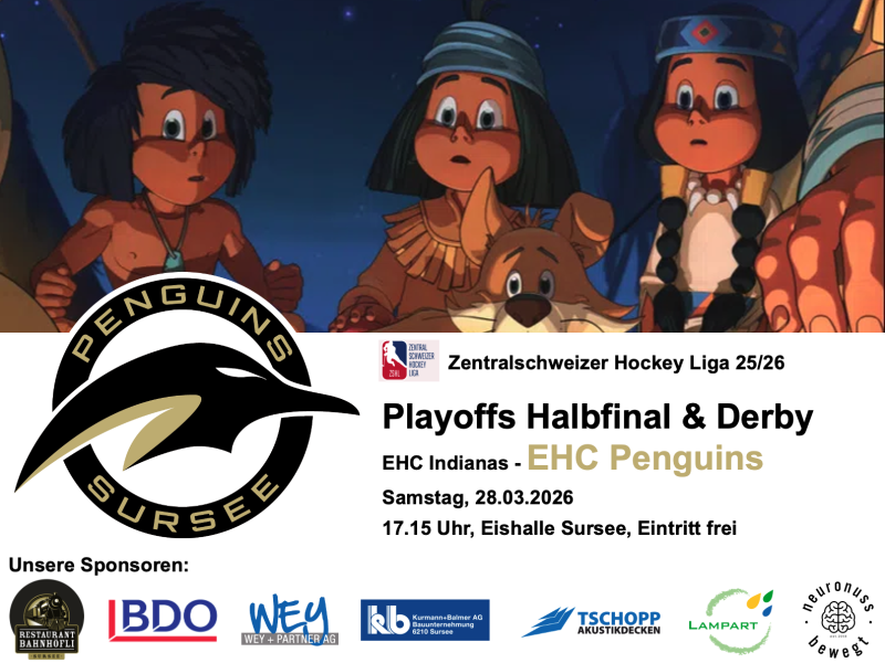 EHC Indianas - EHC Penguins, 28.03.2026, Eishalle Sursee