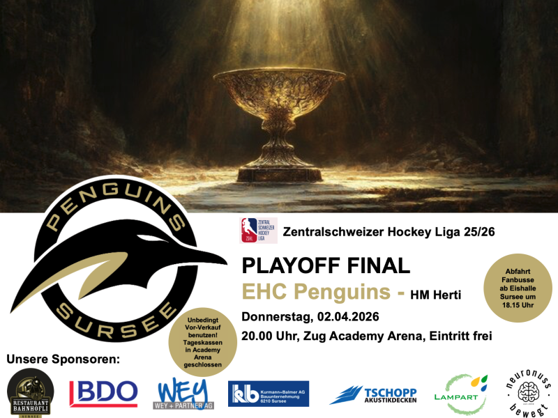 EHC Penguins - HM Herti, 02.04.2026, Eishalle Sursee